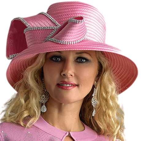 Lily And Taylor H1009-PNK Church Hat