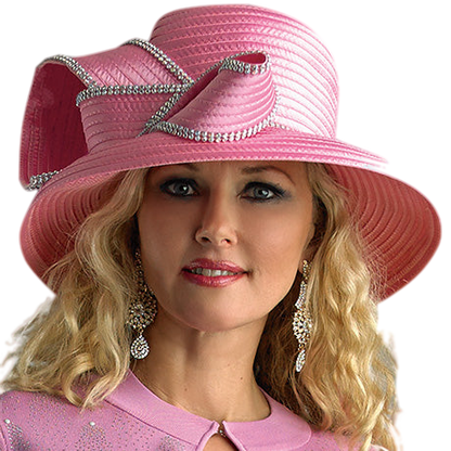 Lily And Taylor H1009-PNK Church Hat