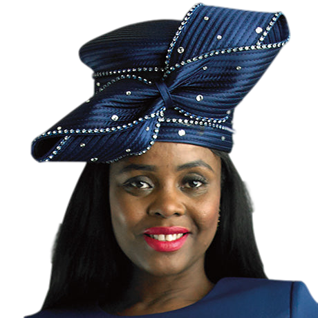 Lily And Taylor H1010-NVY Church Hat