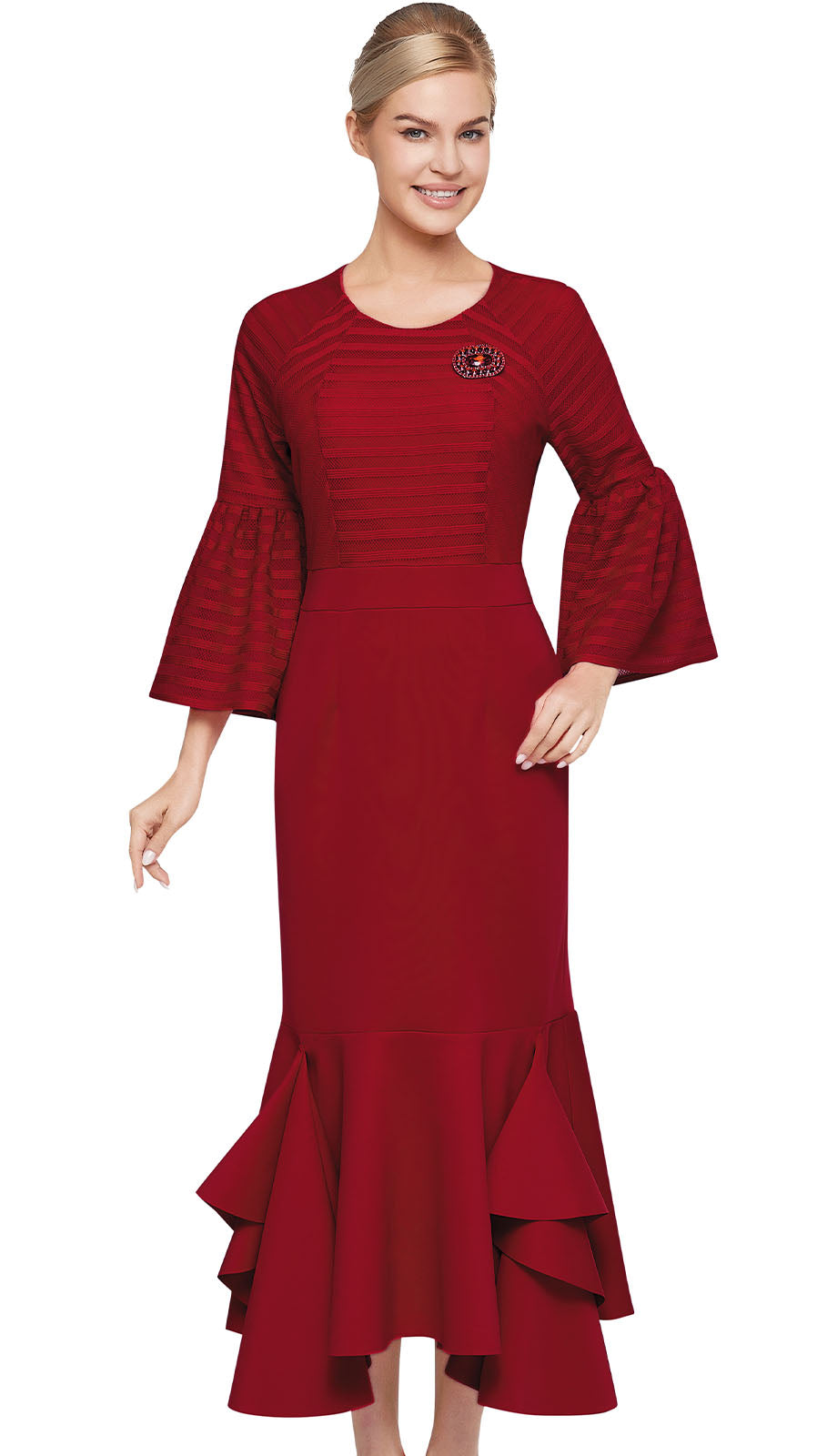 Nina Nischelle 3615-RED-CO Church Dress