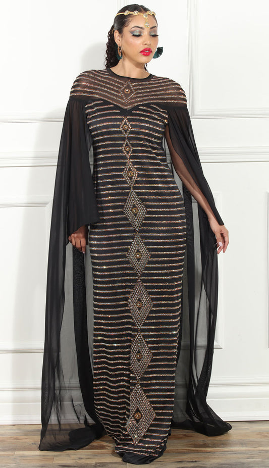Donna Vinci Exclusives DV-510-BLK Dress