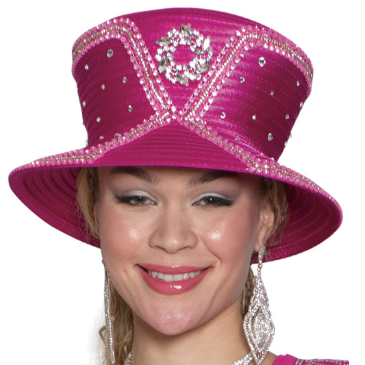 Lily And Taylor H161-PNK Church Hat