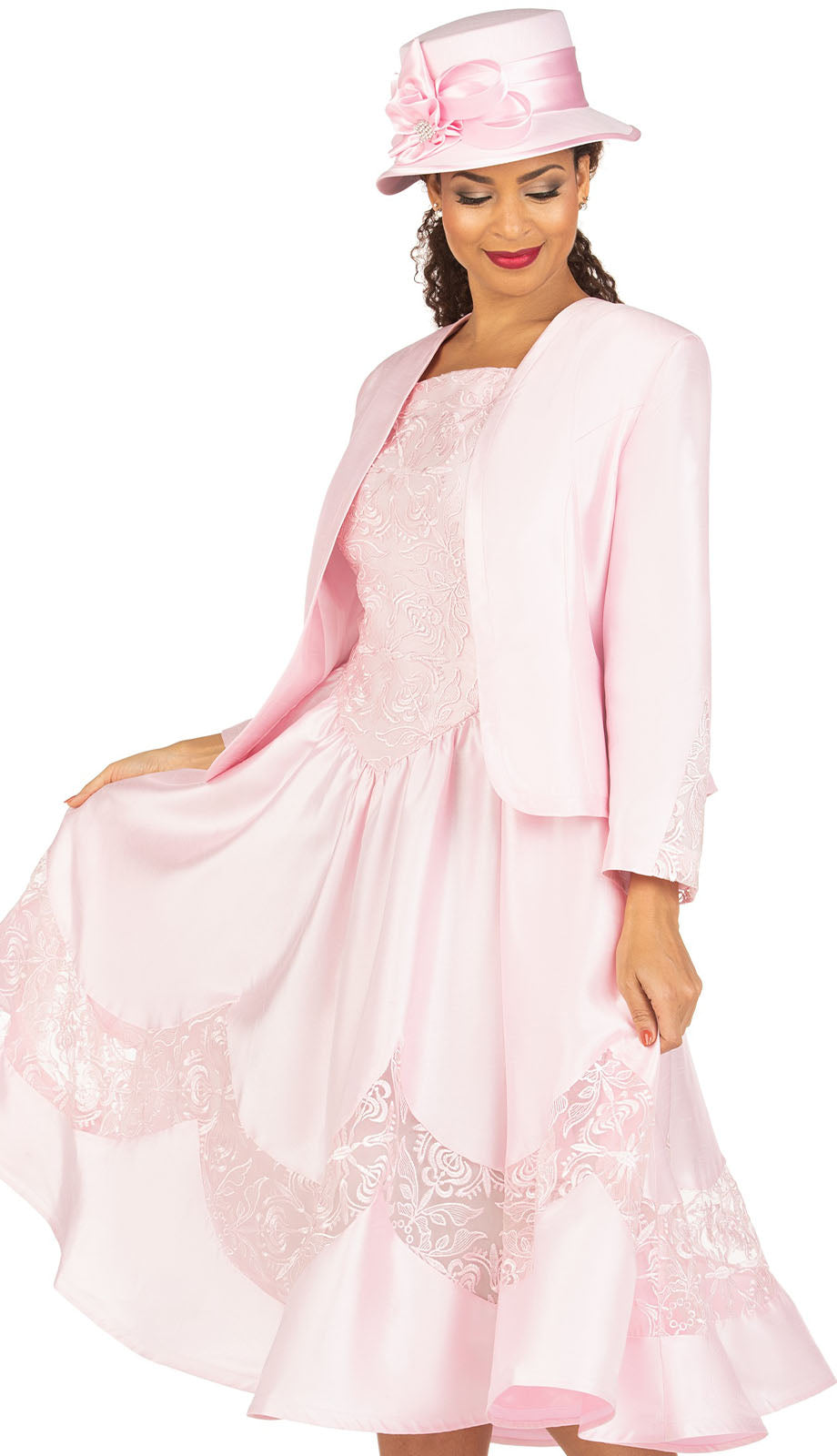 Giovanna D1593-PNK-CO Church Dress