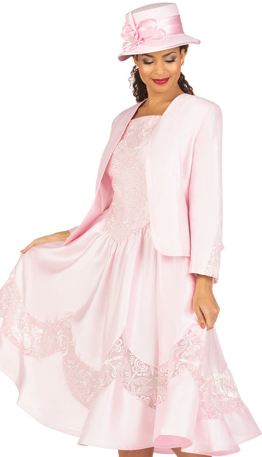 Giovanna D1593-PNK-CO Church Dress