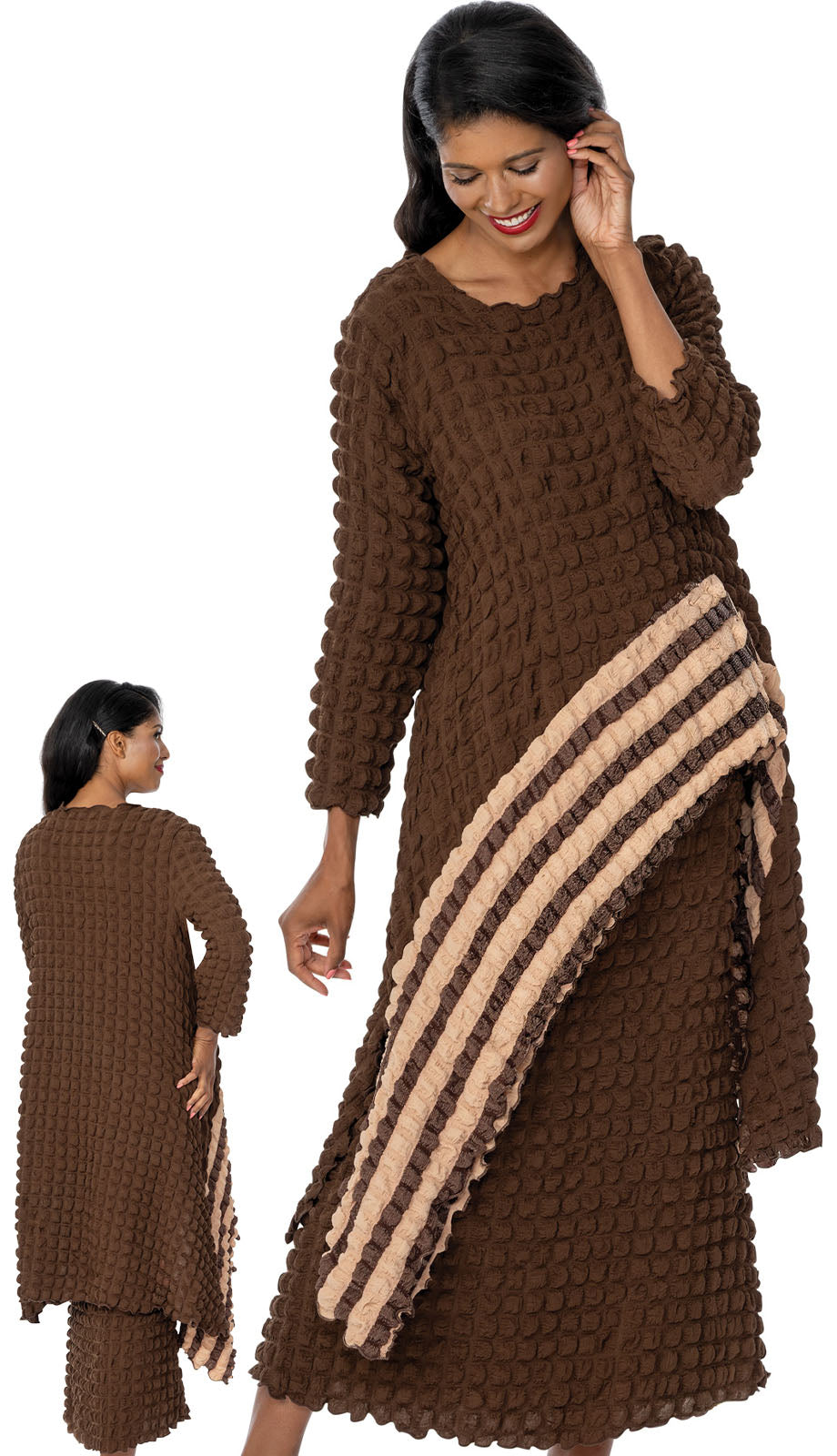 Sharz B London DC2072-BRN Church Dress