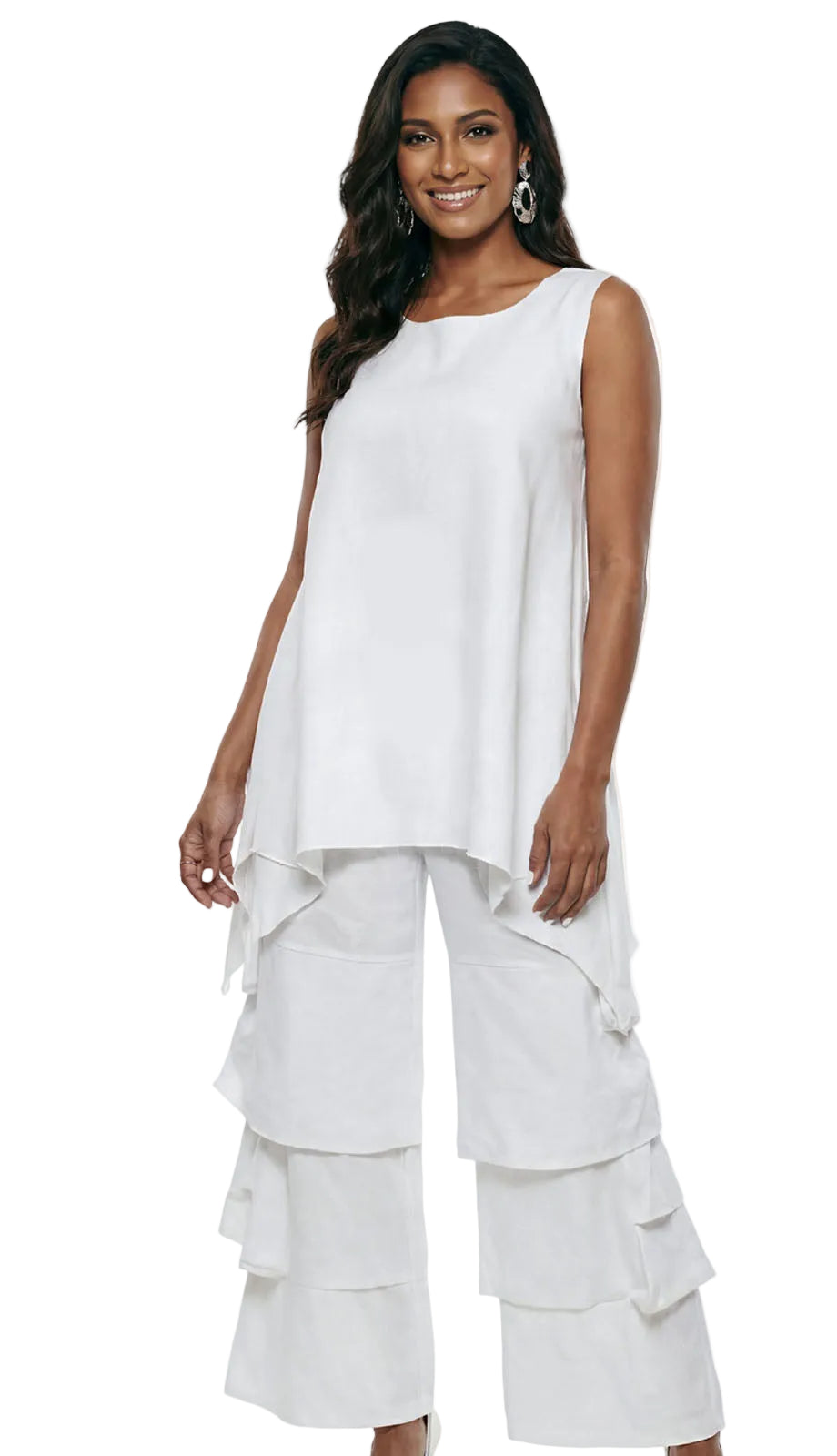 Lisa Rene 3390-WHT Pants Set