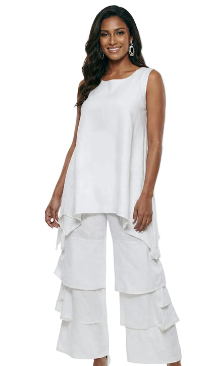Lisa Rene 3390-WHT Pants Set