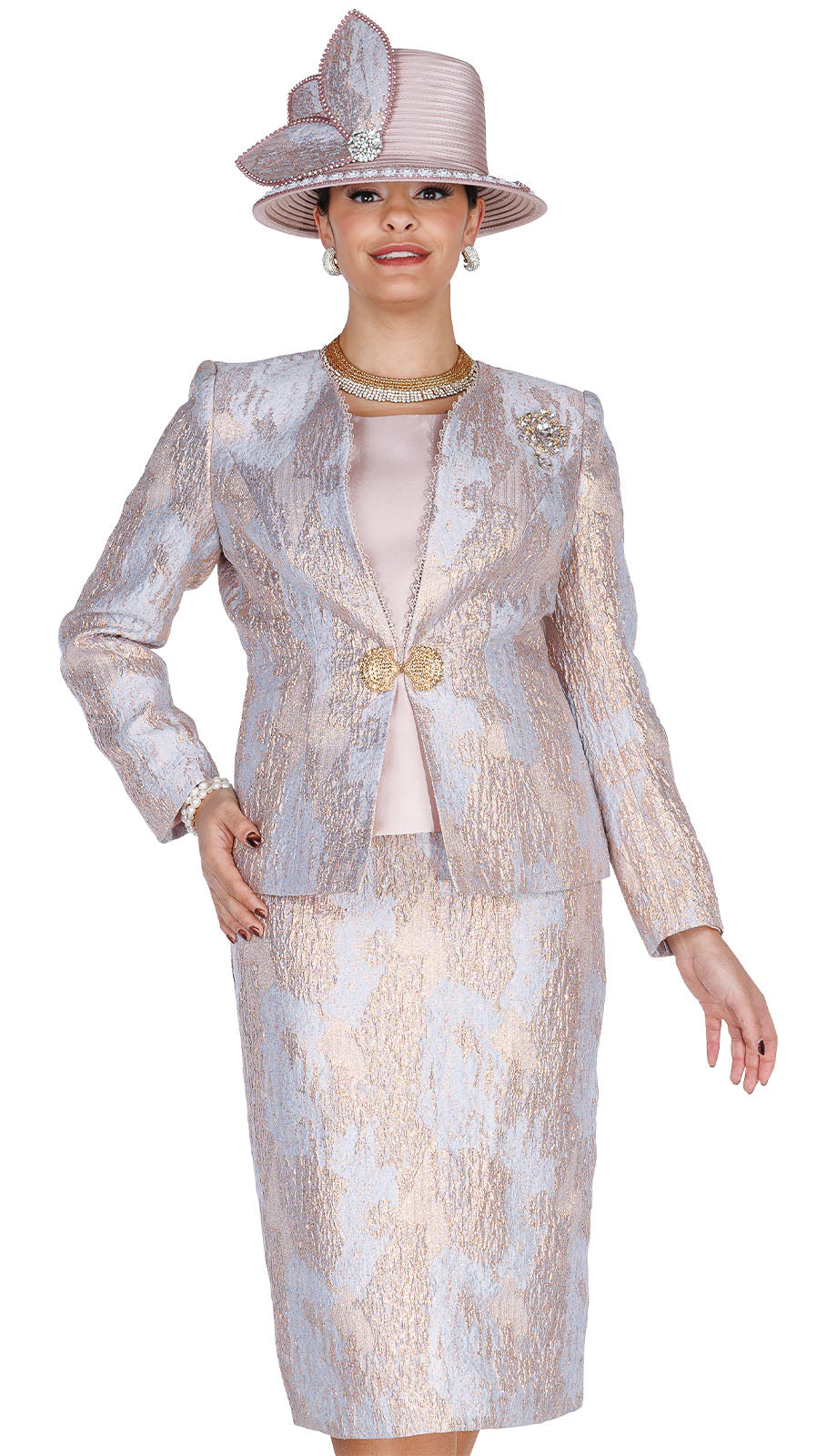 Champagne Italy 6403 Church Suit