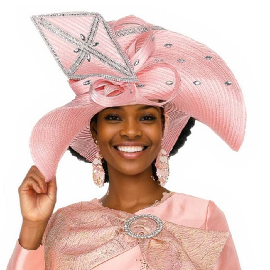 Champagne H6206-PNK-IH Church Hat