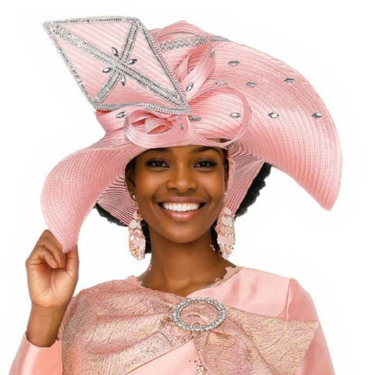 Champagne H6206-PNK-IH Church Hat
