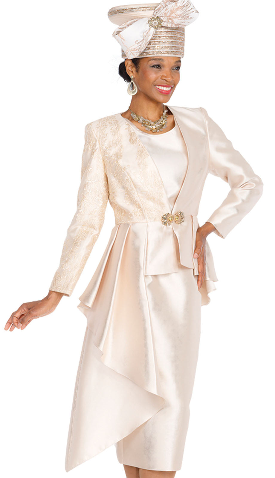 Elite Champagne 5930-CO Church Suit