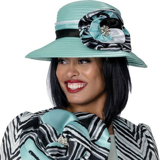 Dorinda Clark Cole 401773-AQU-H-IH Church Hat