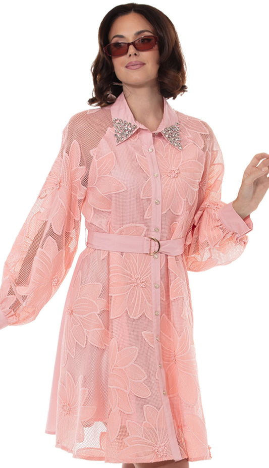 Love The Queen 17648-PNK Church Dress