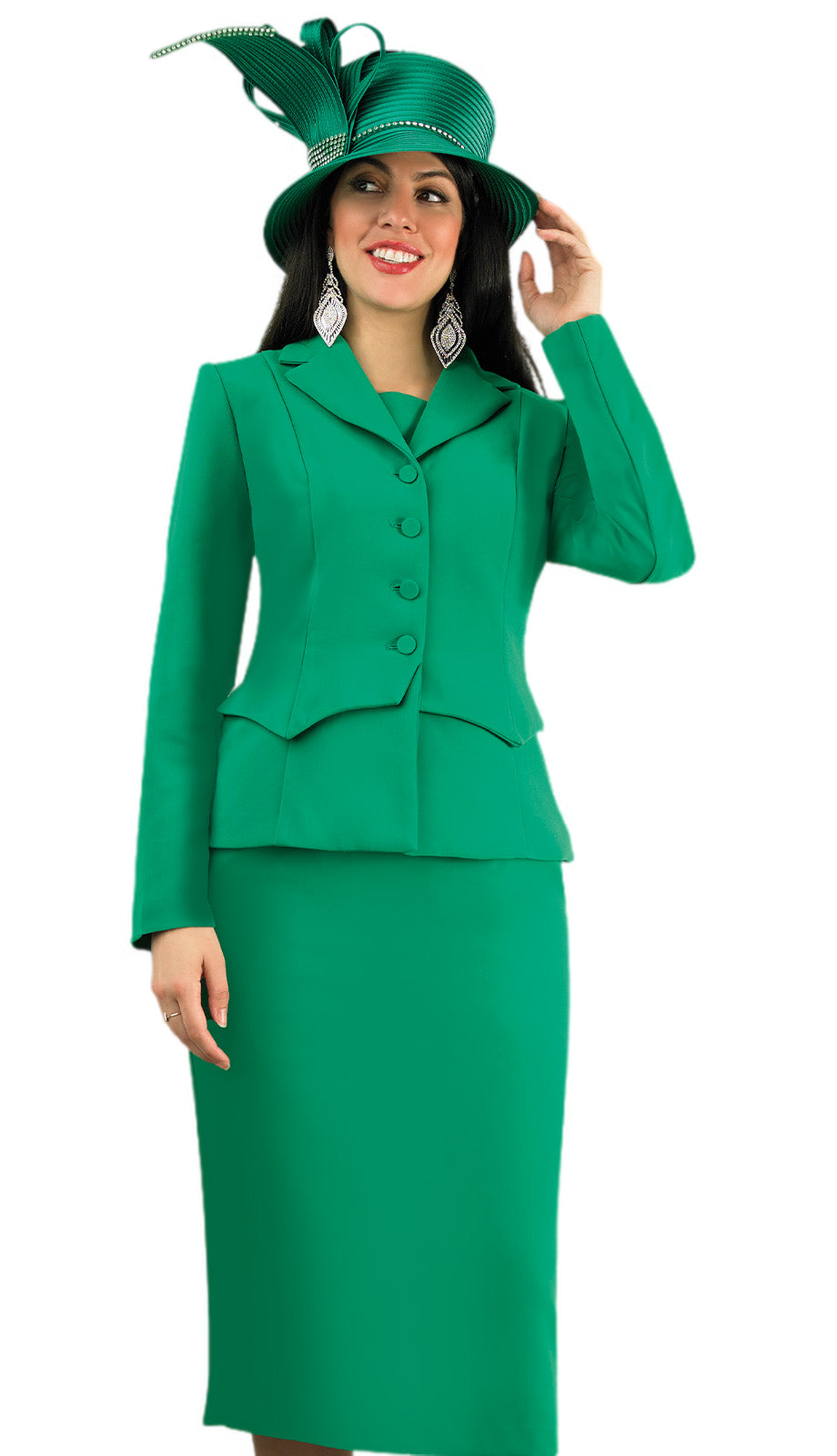 Lily And Taylor 4946-EMR Church Suit