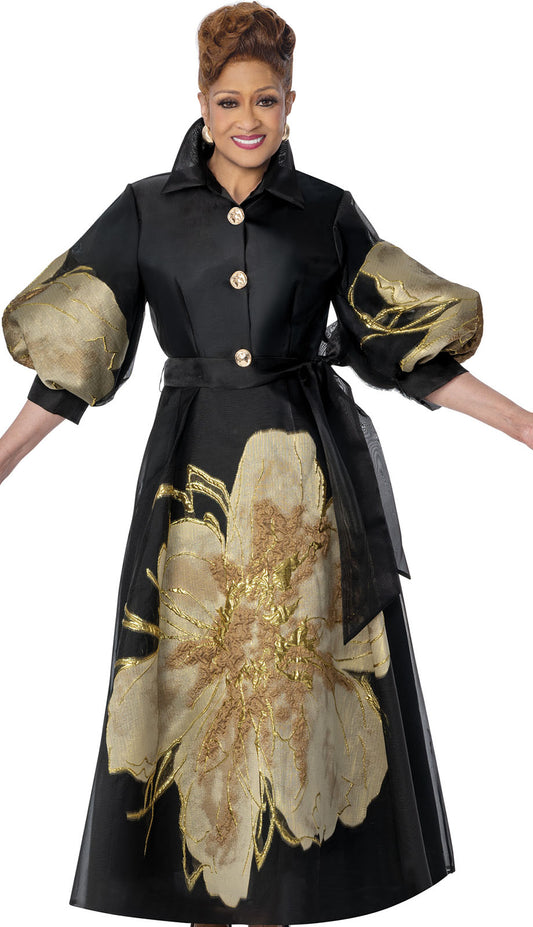 Dorinda Clark Cole 310321-QS-BLK Church Dress