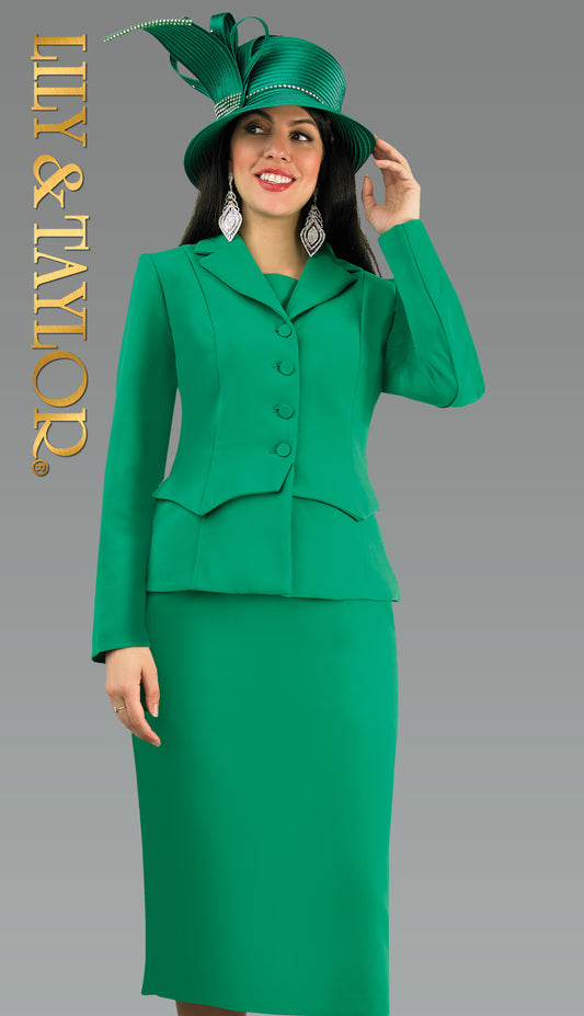 Lily And Taylor 4946-EMR-QS Church Dress