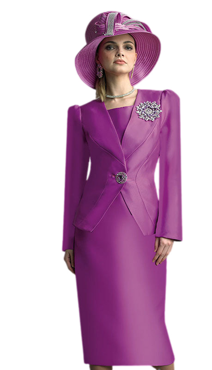 Lily And Taylor 4890-ORCHID Church Suit