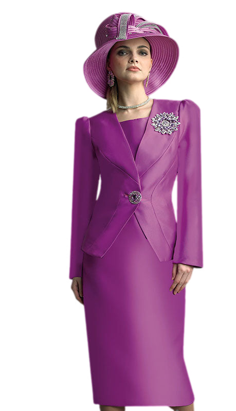 Lily And Taylor 4890-ORCHID Church Suit