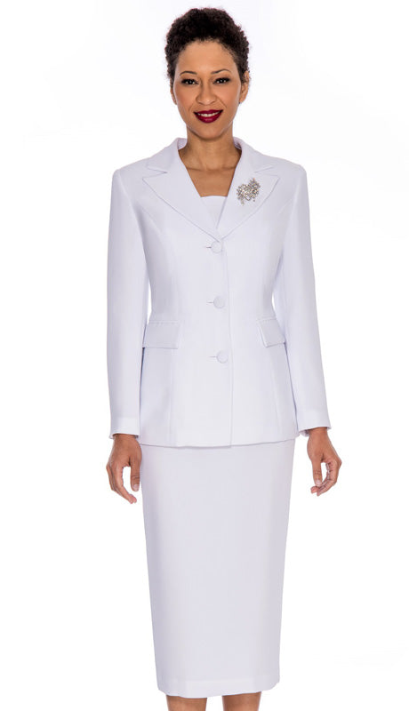 Giovanna 0655-WHT Church Suit