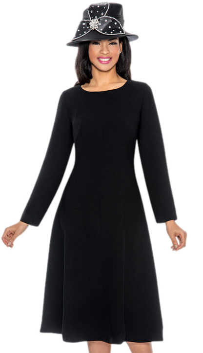 Giovanna 1451-BLK-IH Church Dress