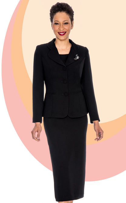 Giovanna 0824-BLK-CO Church Suit