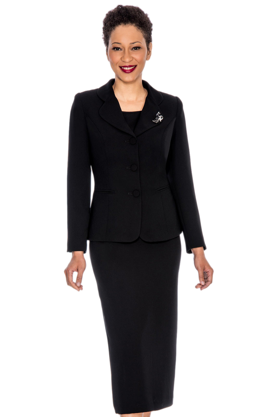 Giovanna 0824-BLK-CO Church Suit