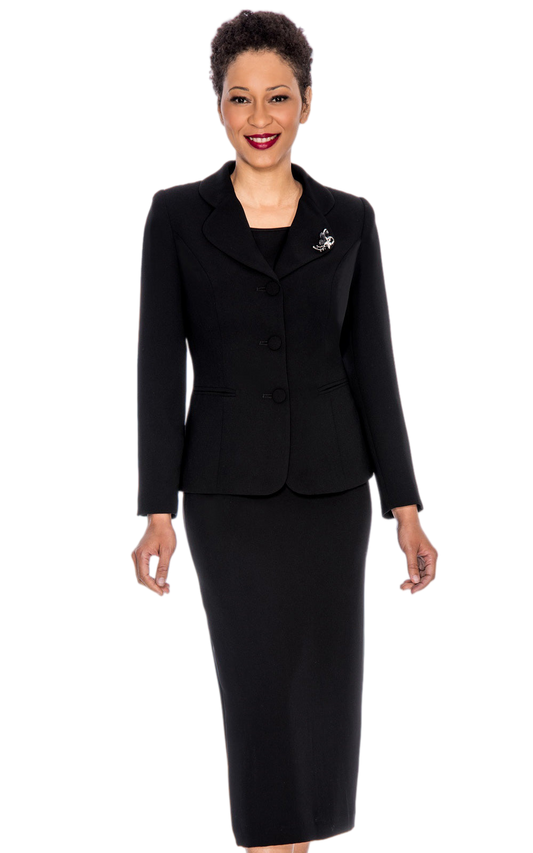 Giovanna 0824-BLK-CO Church Suit