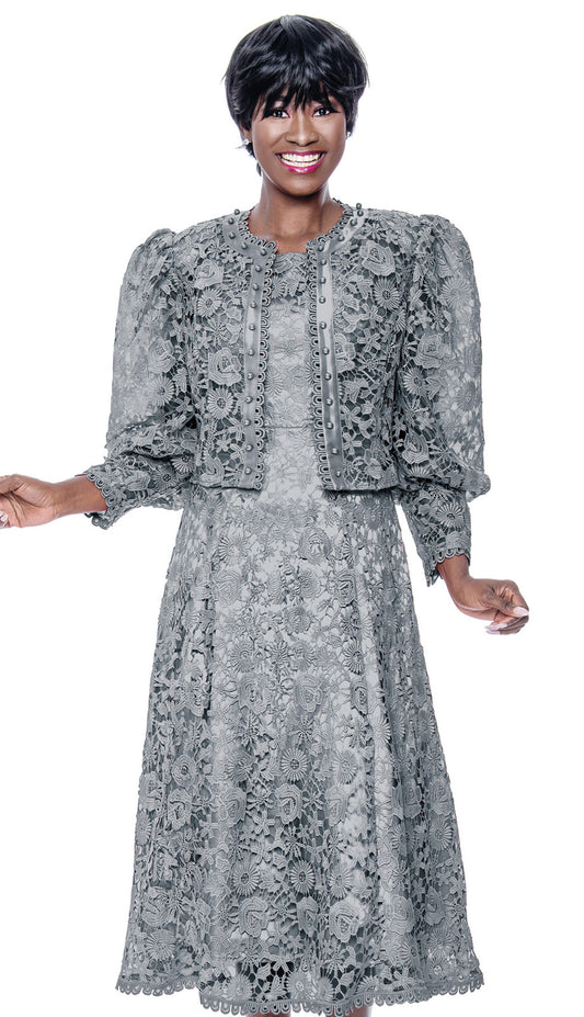 Terramina 7051-SLV Womens Church Dress