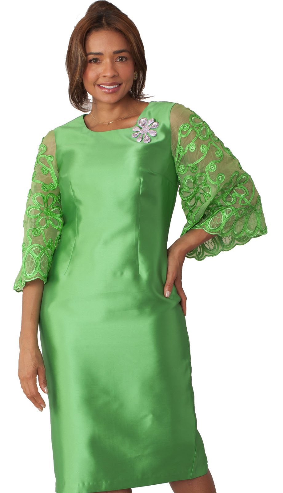 Chancele 9721-EMR Church Dress