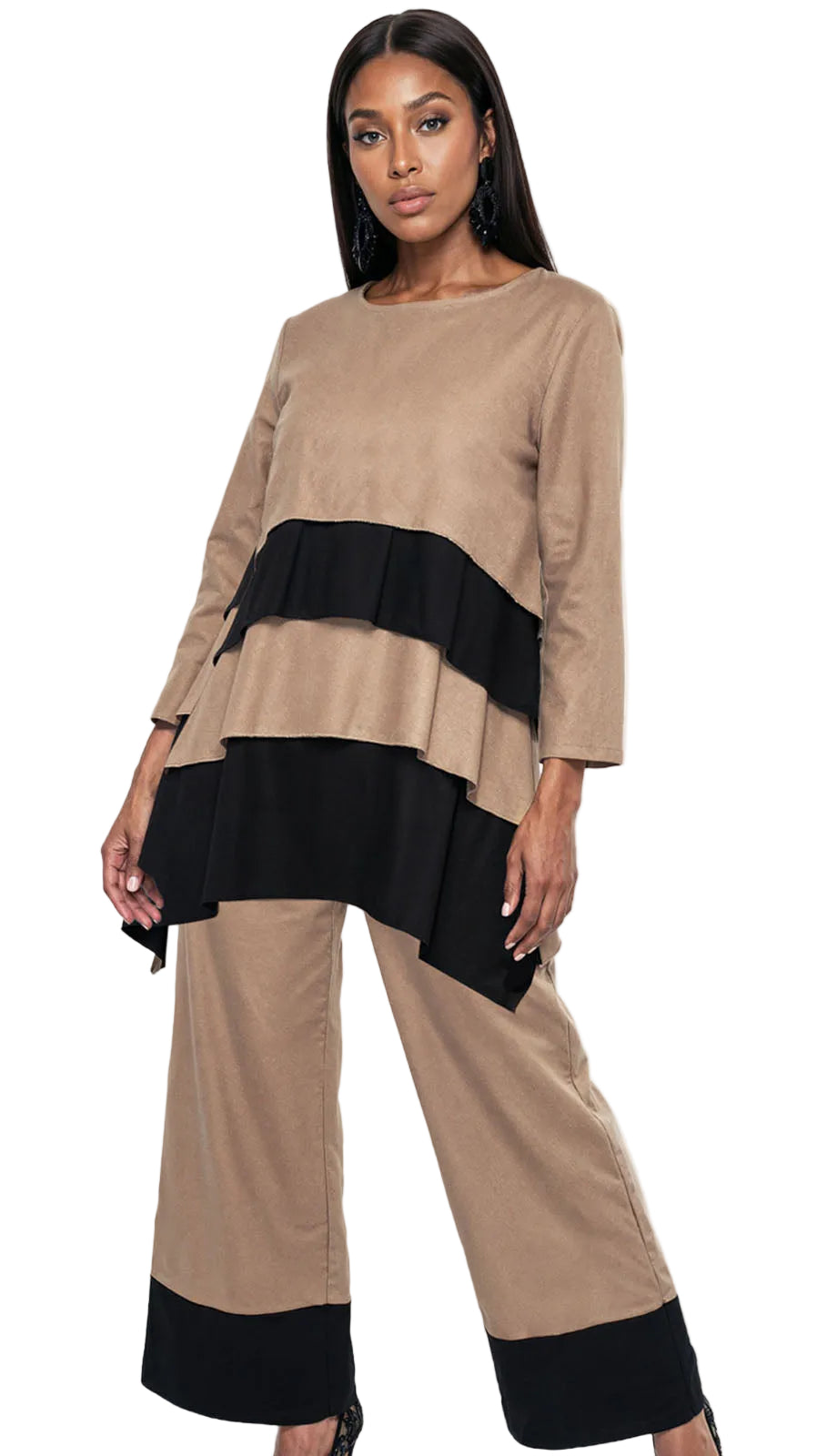 Lisa Rene 3391-KHK Pants Set