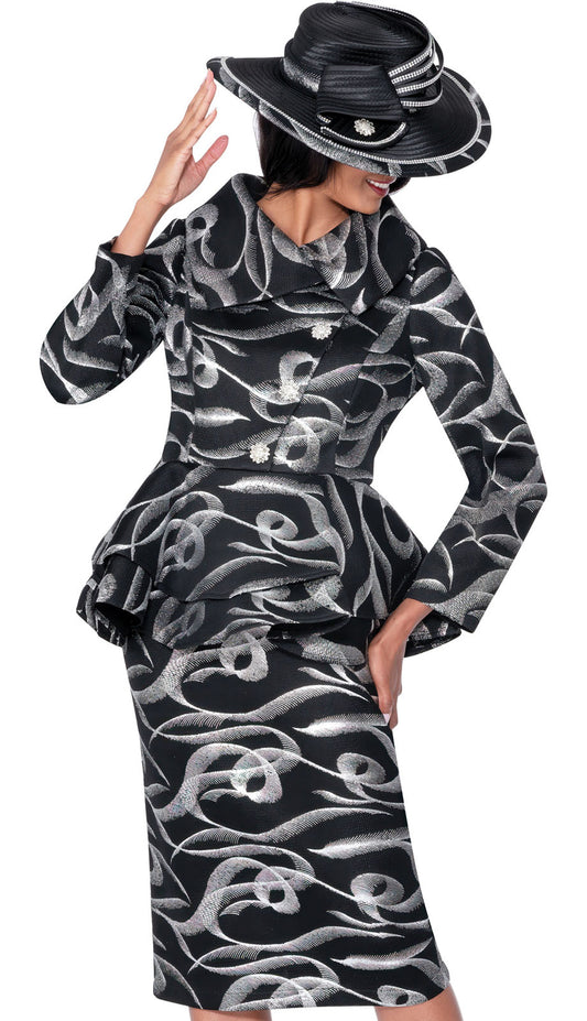 GMI G400632-BWS-H Church Suit with Hat