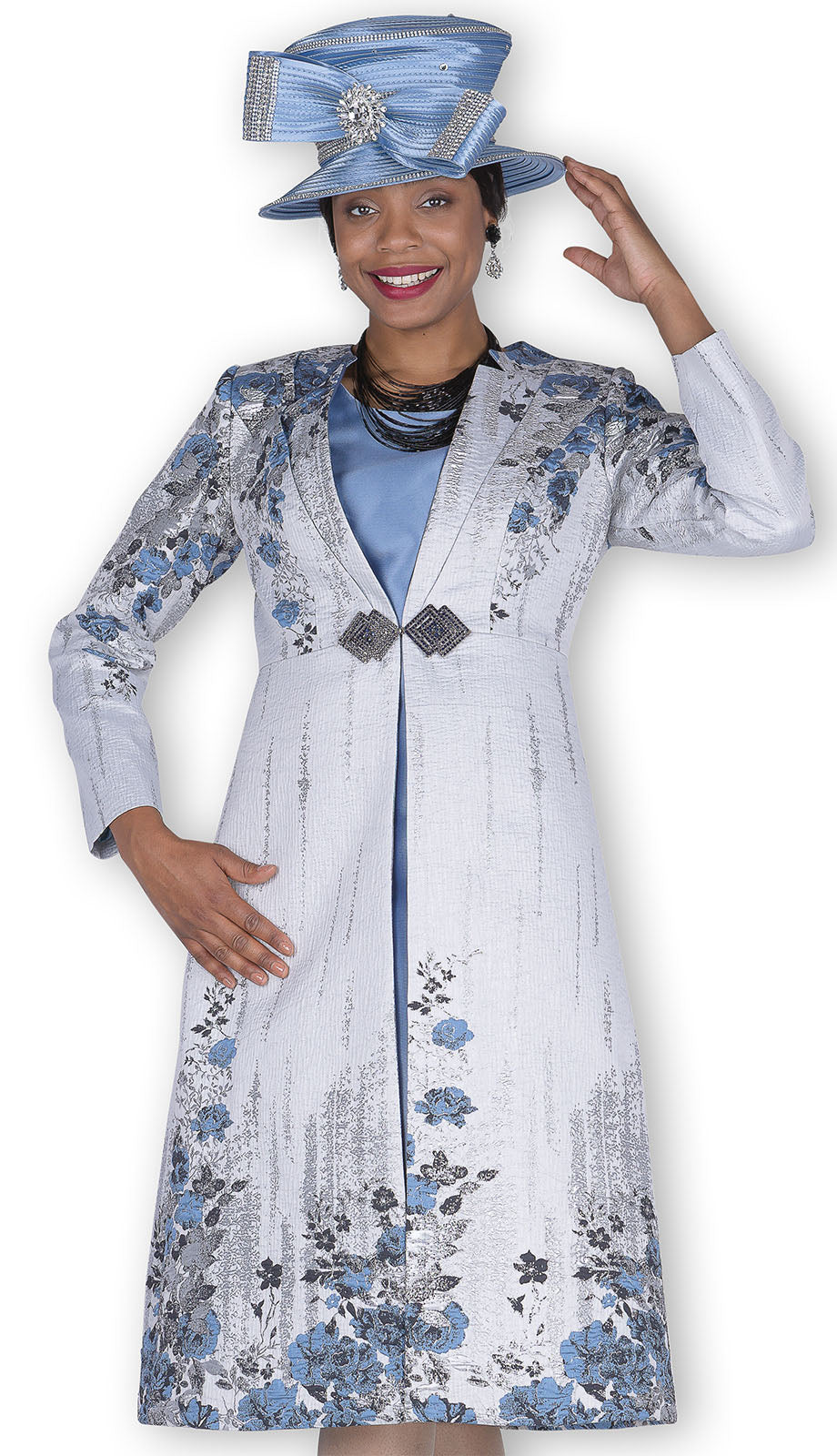 Champagne Italy 6303-H Church Dress-Hat