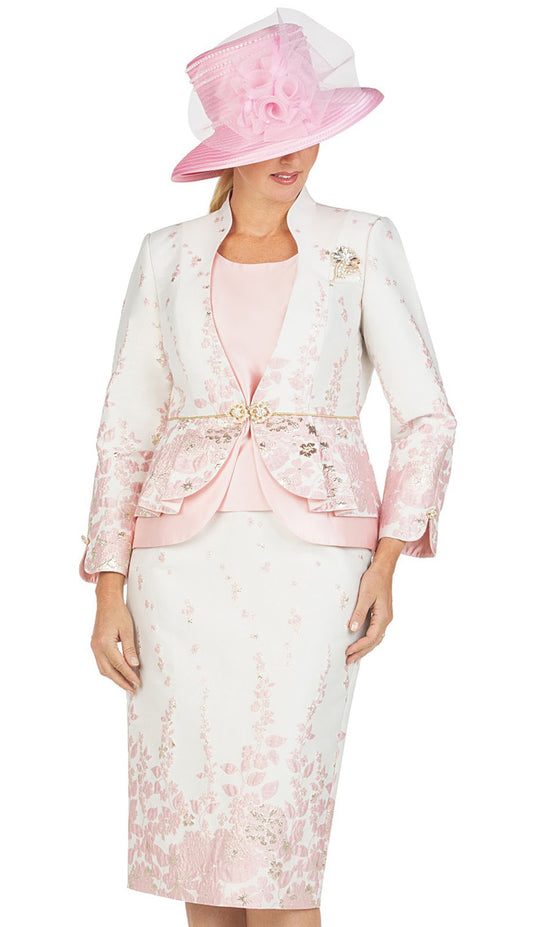 Giovanna 1154-PNK-CO Church Suit