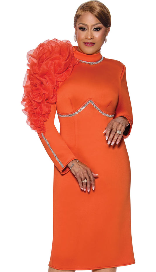 Dorinda Clark Cole 5141-ORG-QS Church Dress