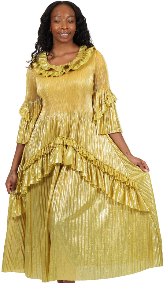 Diana Couture 25833-YLW Church Dress