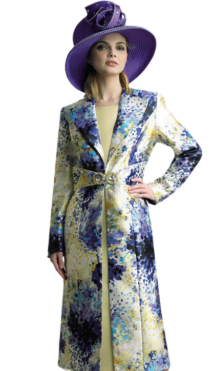 Lily and Taylor 4895-KIWI Jacket Dress-Hat