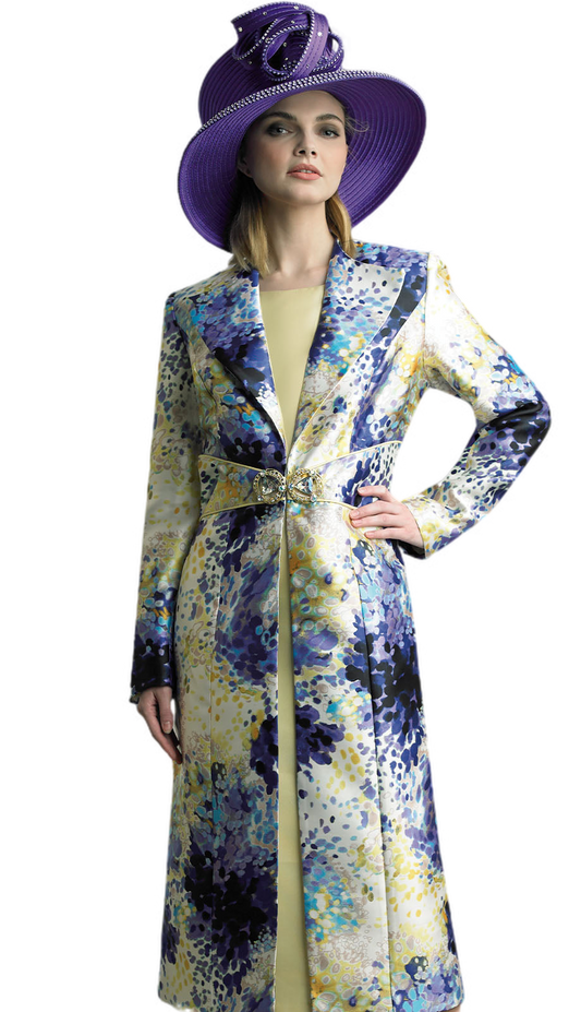 Lily and Taylor 4895-KIWI Jacket Dress-Hat