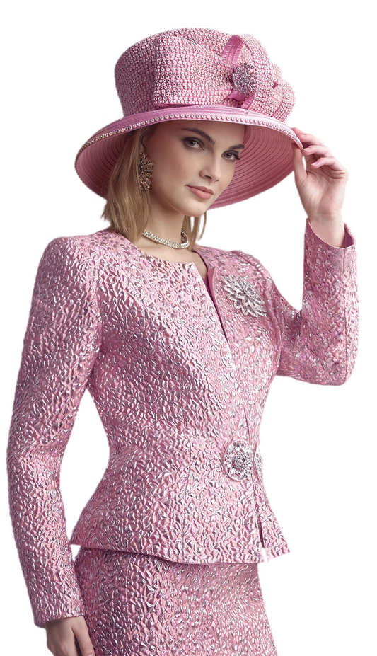 Lily And Taylor 4863-PINK-QS Church Suit