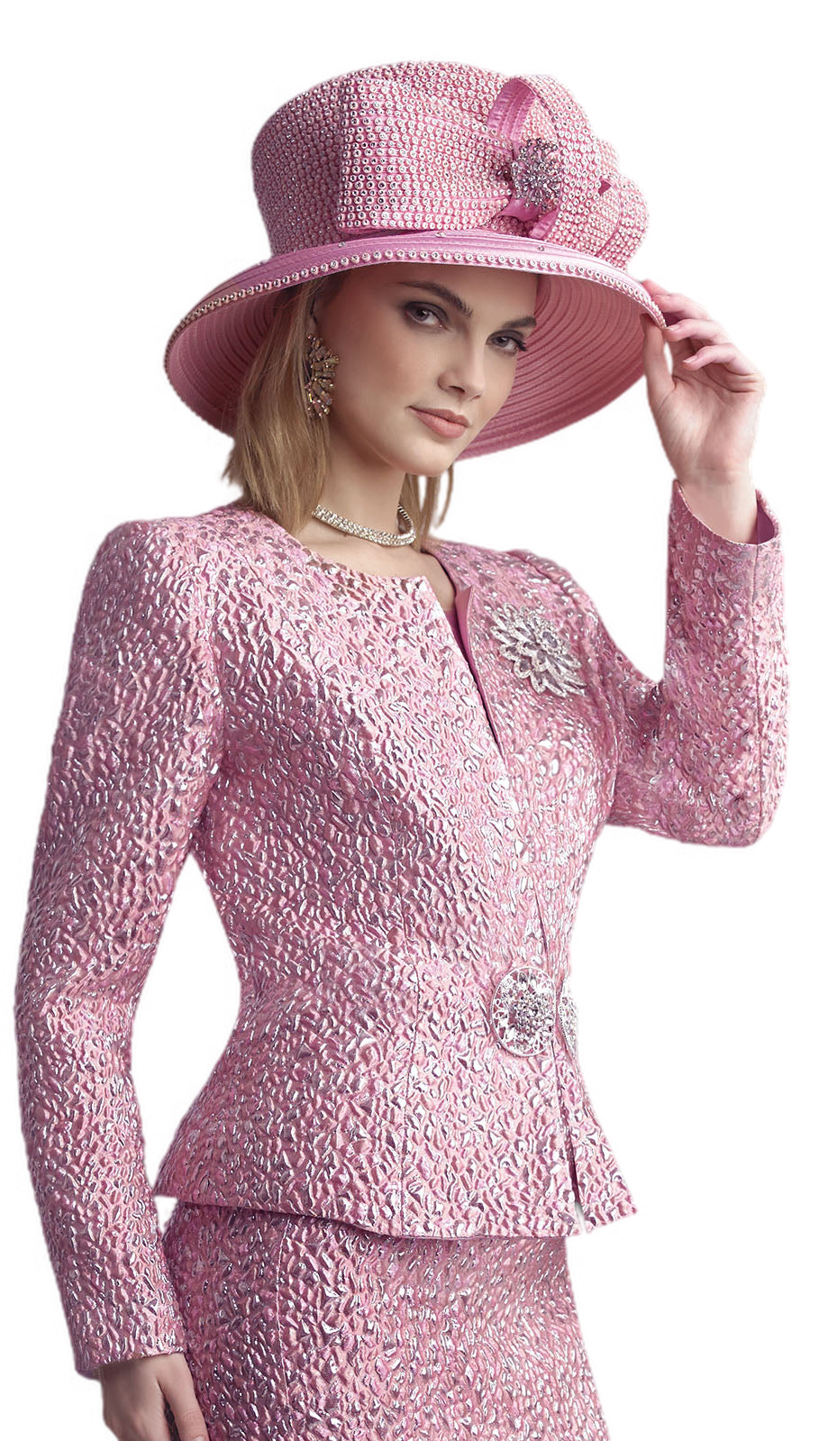 Lily And Taylor 4863-PINK Church Suit