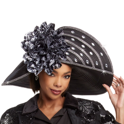 H12046-QS Donna Vinci Church Hat