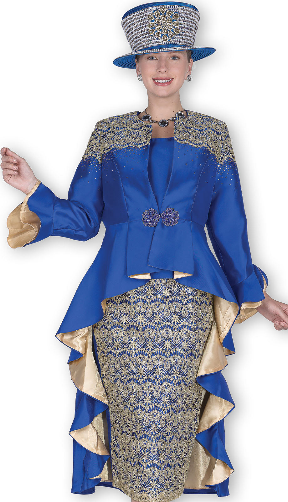 Champagne Italy 6102-RBG Mens Church Suit