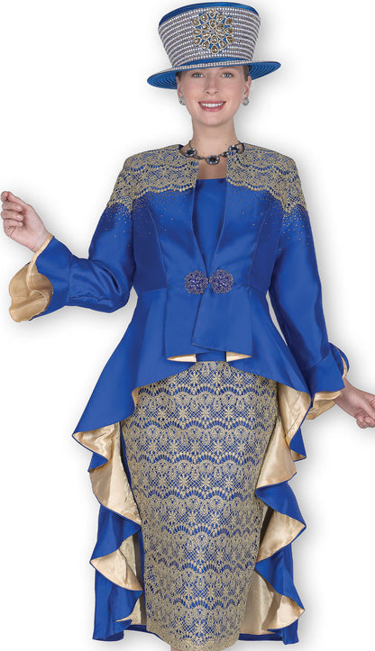 Champagne Italy 6102-RBG Church Suit