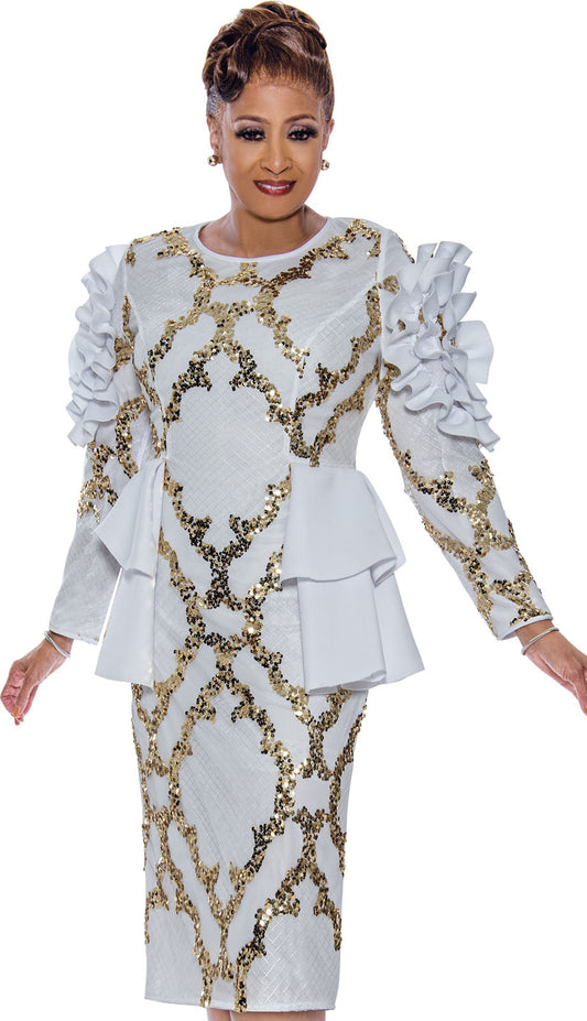 Dorinda Clark Cole 5351-WWG-QS Ladies Church Dress