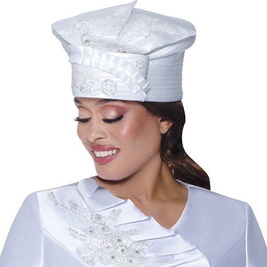 GMI 400862-WHT-H-QS Church Hat