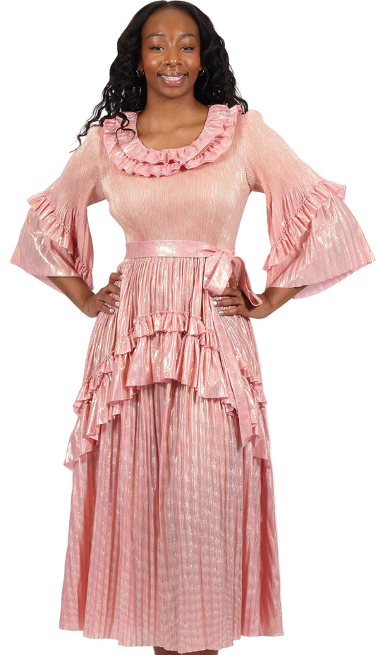 Diana Couture 25833-PNK Church Dress