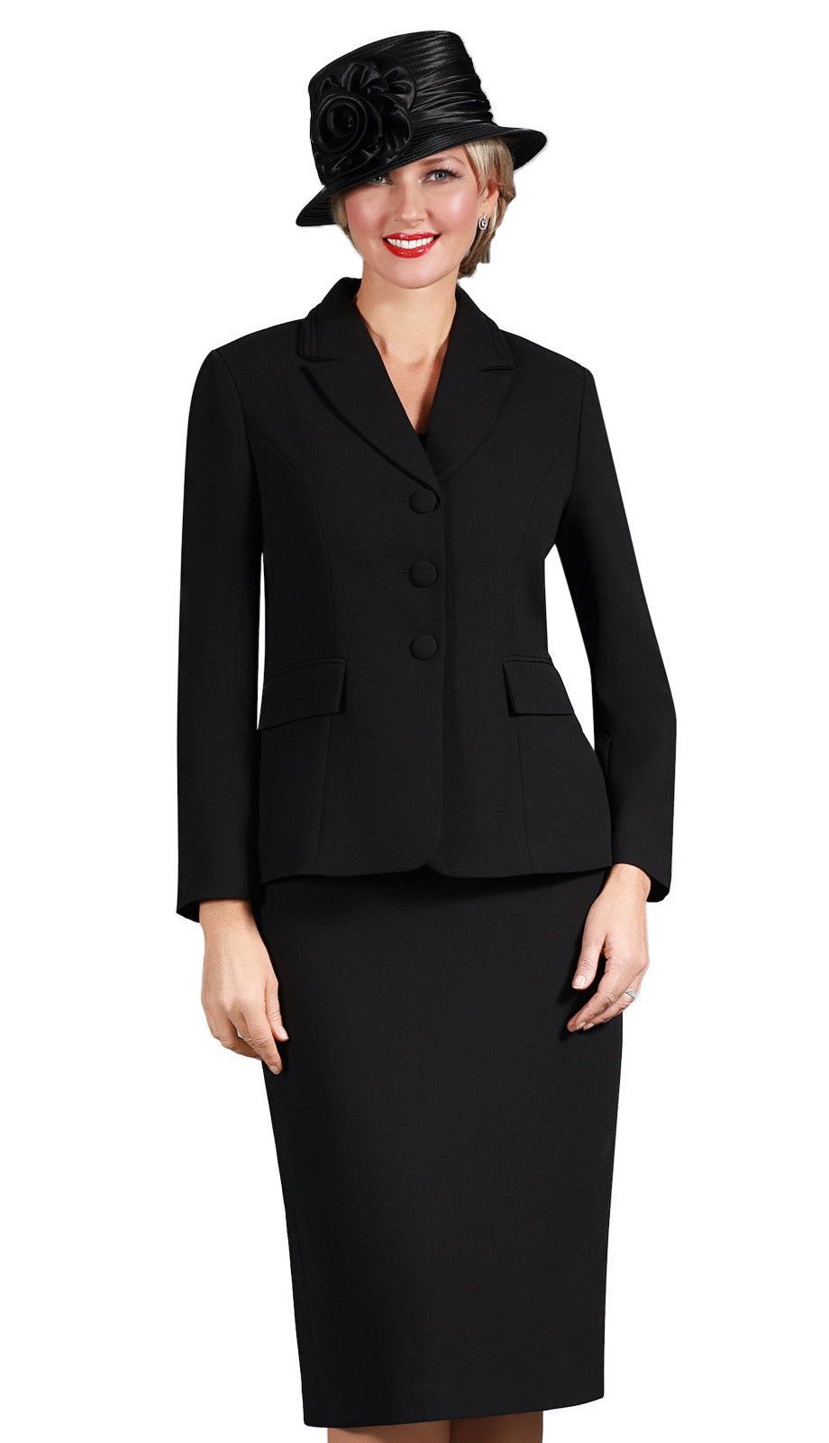 Giovanna S0743-BLK-CO Church Suit