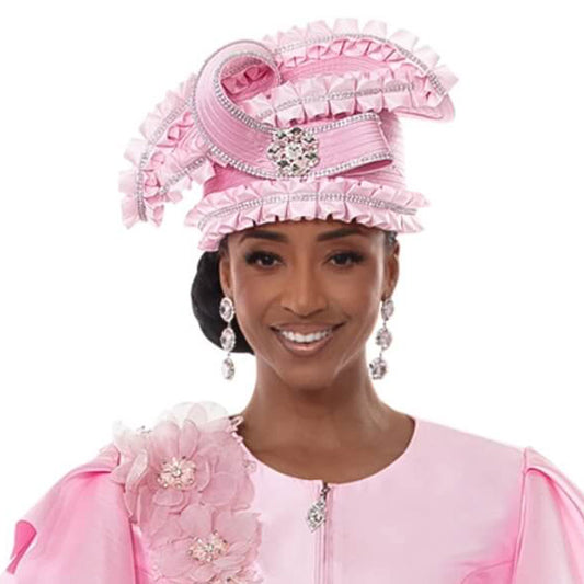 Lisa H3385-PNK-QS Church Hat