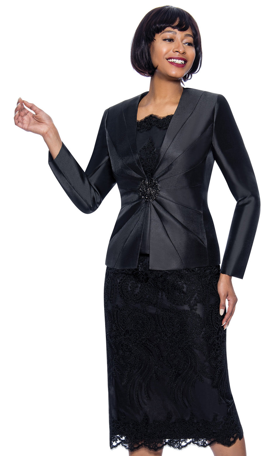 Terramina 7817-BLK-QS Church Suit