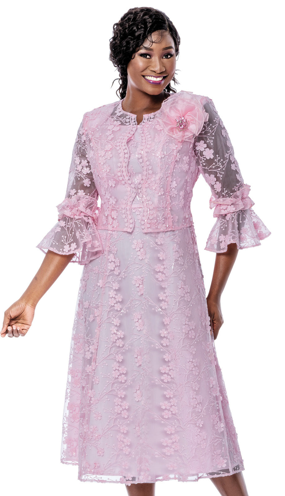 Terramina 7253-PNK-CO Church Suit