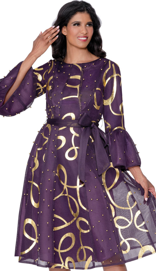 Nubiano 100541-PWG-QS Church Dress